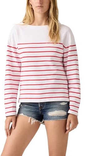 Levi's Damen Marin Stripe Top T-Shirt (1er Pack)
