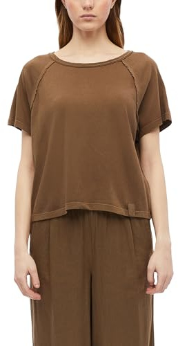 s.Oliver T-Shirt mit Garment Dye und offenen Kanten