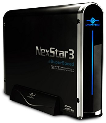 Vantec NexStar3 SuperSpeed 3.5 SATA to USB 3.0 & eSATA External Hard Drive Enclosure (NST-380SU3-BK)