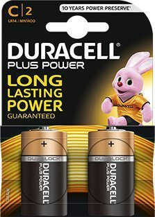 Duracell Batterie Alcaline Mod. C Mezza Torcia Conf. 10 blister da 2 pz (20pz)