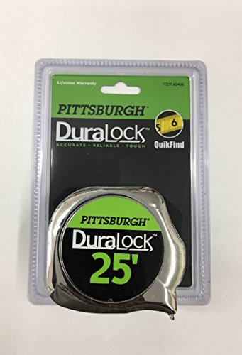 Pittsburgh DuraLock 25 ft. x 1 Tape Measure by Pittsburgh