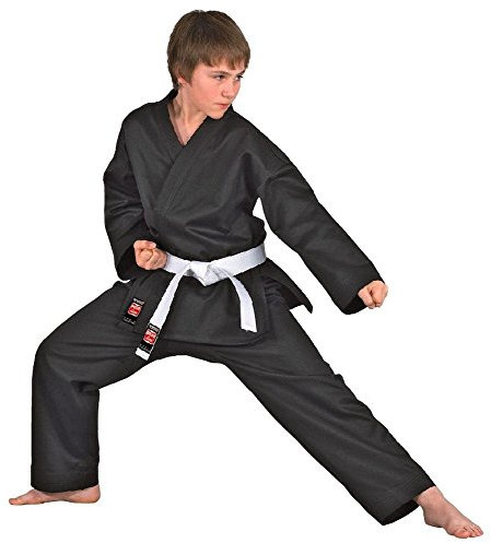 DANRHO Karate Anzug Dojo Line, Schwarz Danrho 140 cm