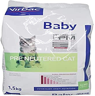 VIRBAC HPM Feline Baby PRE NEUTERED 1,5KG