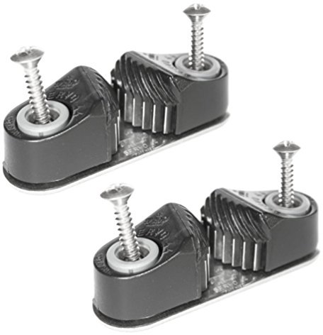 2 Stück Servo Cleat Schotklemme Edelstahl Curryklemme Seilklemme Klemme Seil Schot Tauwerk bis 14 mm