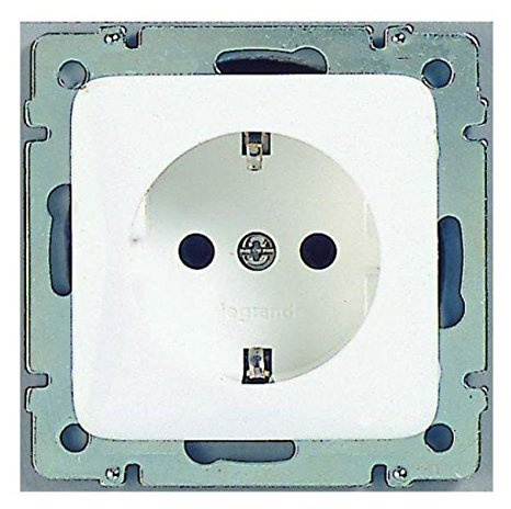 Legrand Steckdose Kombi Creo, ultraweiß, 776220 (2 Stück Steckdose)