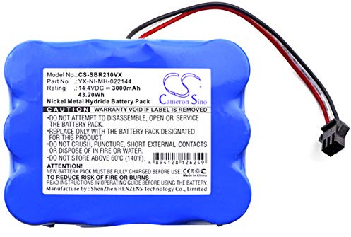 CS-SBR210VX Batterie 3000mAh Compatible avec [BobSweep] 017144-TN, bObi Classic, BObi Pet Robotic Vacuum Cleaner, BQBS1000, BQBS1003, pour [KV8] 510B, S350, pour [Carneo] 710, 770, pour [Infinuvo] Ho