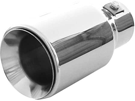 Auspuffblende Endrohr Endstuck Auspuff Blende Schalldampf Sportauspuff Universell Schalldampf Sport Tuning Optik Edelstahl Rund von 32mm bis 43mm