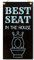 CARISPIBET Best Seat in the House - Home decoration sign bathroom accessory funny gift fun & quirky signs 6x12''