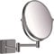 hansgrohe Kosmetikspiegel AddStoris, Rasierspiegel schwenkbar, Makeup Spiegel, Brushed Black Chrome