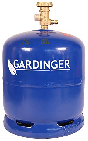 GARDINGER leere befüllbare 2,5 kg Propangasflasche mit Sicherheitsventil (Alternative zur GAZ R907)