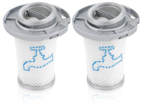 2 Ersatzfilter für Rowenta ZR009006 X-Force Flex 8.60 RH9611 RH9637 RH9638 RH9639 RH9677 RH9678 RH9679 RH9680 RH9690 RH9695; für X-PERT 6.60 RH6821 RH6837 RH6838 RH6878 Staubsauger