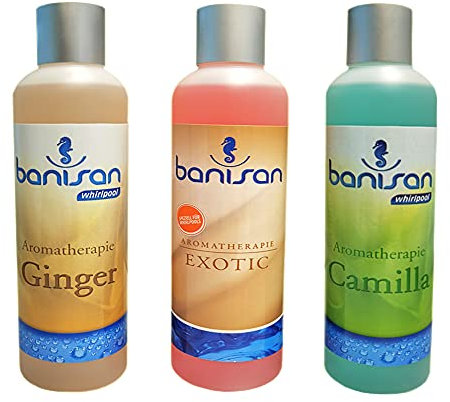 Whirlpoolduft Banisan Badezusatz Whirlpool Aromatherapie 3 Düfte mit je 250 ml