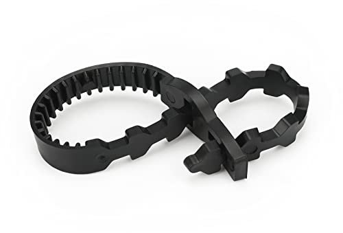 KINGLAKE 10Pcs 30cm Black Tree Ties Straps Supports Heavy Duty Shrub Ties Adjustable Interlock Garden Tree Ties for Shrub Rose Tree Plant Support