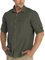 33,000ft Funktionshemd Herren UPF50+ UV-Schutz Langarm Hemd Atmungsaktiv Button-Down-Hemd Outdoor Sportliches Freizeithemd Angelhemd Für Männer Grün 2XL
