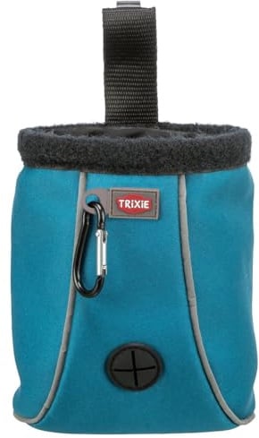 TRIXIE Neopren Snack-Tasche Twist Treat, am Clipstrip, ø 11 × 14 cm, Diverse