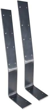 2 Stück Rückenlehnenhalterung für Bett/Bank/Sitz L2 (Industrie (klar matt))