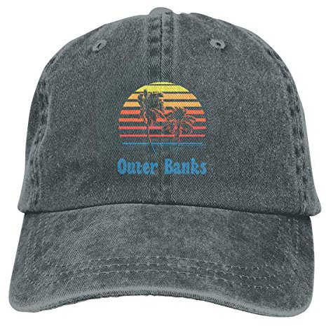 Deep Heather Sonnenhut Denim Cap Outer Banks Baseball Dad Cap Verstellbare Klassische Gewaschene 100% Baumwolle Sport für Männer Frauen Hut