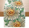 YOTOYOU Zitrone Sonnenblume Sommer Tischläufer Winter Frühling Saisonnal Küche Tisch Dekoration drinnen draußen Urlaub Party Wohnzimmer Dekor 40x240 cm