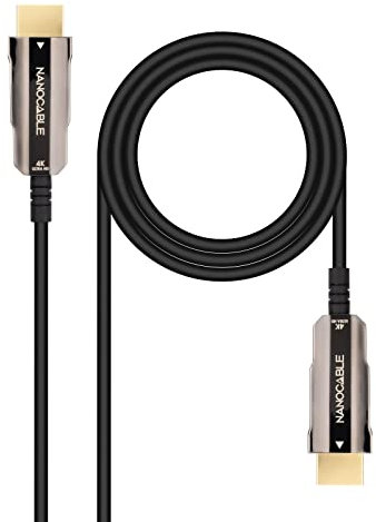 Nanocable 10.15.2015 - CABLE HDMI V2.0 AOC 4K@60HZ 18Gbps NEGRO 15 M