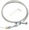 Zlirfy 36 Throttle Cable Kit,Car Braided Throttle Cable,LS Swap Steel Braided Throttle Cable Repair Kit,Car Accessories Universal Throttle Cable Compatible with 97-07 LS1 Engine 4.8L 5.3L 5.7L 6.0L