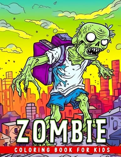 Zombie Coloring Book For Kids: Get the perfect birthday gift for plant vs zombies fans with this amazing coloring book for kids who love plants vs zombies. Have fun!