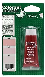 Colorant Universel Pour peinture jusqu'a 10 Litres - 25ml – Made in France - ROUGE VIF - 069