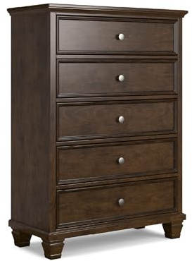 Signature Design by Ashley Danabrin 5 Drawer Chest of Drawers, Tall Dresser