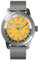 DeTomaso World Explorer Automatic Silver Yellow Silber Gelb Herren Armbanduhr Analog Automatik Mesh Armband Silber