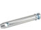 cyclingcolors Anhängerachse, Durchmesser 16 mm x Länge 43 mm, 3 Punkte, Anhänger, Traktor, LKW, landwirtschaftliche Maschine, Bolzen, Stift, Estrich