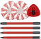 DLAIMI Spin Mop Cabeza de Repuesto y Base Compatible Con Vileda Turbo 3 en 1 - Microfibra Triangular Con Mango 30-58 Pulgadas