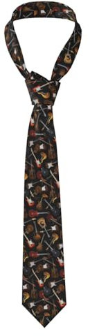 YUNWEIKEJI Musik, Krawatten Herren-Krawatten aus Polyester, schmale Krawatte für Party, Bräutigam und Trauzeugen