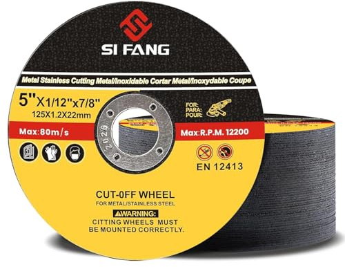 Trennscheiben 125mm Metall Edelstahl Stahl für Winkelschleifer, 125 x 1,2 x 22mm Dünn Flexscheiben Schleifscheibe Winkelschleifer Zubehör (25 Stück)