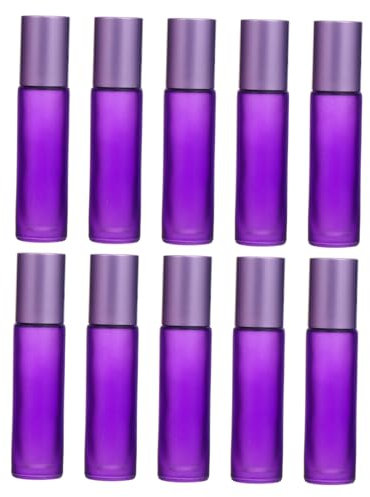 Ipetboom Bottiglie Di Olio Essenziale Viola Da 10 Pezzi Bottiglie Di Olio Essenziale Per Campioni Di Olio Essenziale Bottiglie Di Sub-Imballaggio Bottiglie Di Olio Essenziale Di
