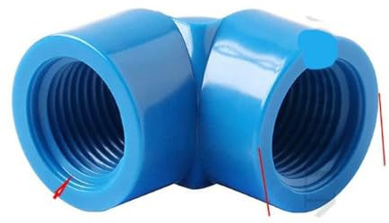 2~20 Stück 1/2 3/4 1 Zoll PVC-Rohr Innengewinde Anschlussstück Kunststoff PVC Gerades Winkelstück T-Stück Aquarium Fischtank Adapter-3l4 Zoll Winkelstück-20 Stück