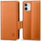 CASBST Handyhülle für iPhone 11 Hülle Premium Leder Schutzhülle Klappbar mit Kartenfach Ständer Magnet für iPhone 11 Handytasche mit RFID Kameraschutz Flip Case Klapphülle für iPhone 11 Orange