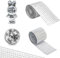 960 Stück Spiegel Mosaik Selbstklebend,Mini Mosaikfliesen Selbstklebend,Mosaiksteine zum Basteln,5 x 5 mm Glas Spiegelmosaik für DIY Kunsthandwerk Dekoration - Quadrat,Silber