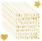 10 Blätter Buchstaben Aufkleber Gold, Glitzer Buchstaben Sticker, Wasserfeste Buchstaben Zum Aufkleben, Selbstklebende Buchstaben für Grußkarten Adresszeichen DIY Scrapbooking