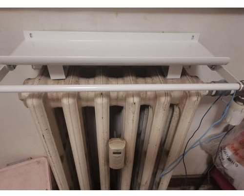 cache/ tablette radiateur hauteur Couvercles supérieurs de radiateur de 40-150 cm de long pour radiateurs en fonte, étagère pour plantes intérieure sur radiateur, supports d'étagère de radiateur(L 150