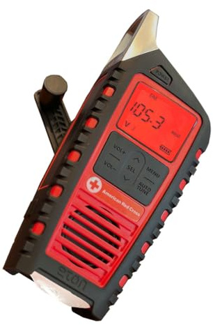 Eton Odyssey Adventure Hand Crank NOAA Weather Radio, All Band Emergency Radio, AM/FM Shortwave Storm, Bluetooth, Phone Charger, RDS, Solar, Multi-Function Flashlight, Camping, Hiking
