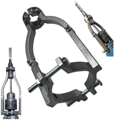 Adaptateur de foret à trou carré pour perceuse d'établi ou perceuse manuelle, fixation à mortaiser pour perceuse, installation facile de foret, support de fixation pour perceuse électrique