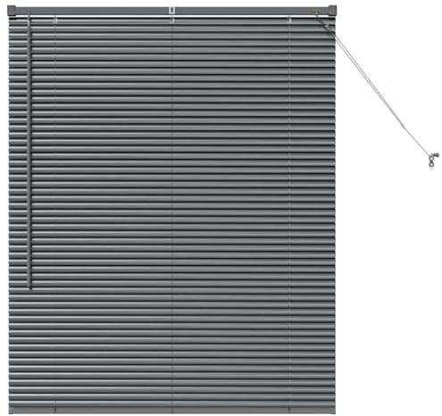 vidaXL Venetian Blinds Dark Grey 130 x 100 cm Aluminium