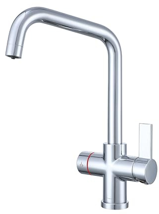 Clever Alpina Instant - Rubinetto per acqua calda digitale 4 in 1, cromato