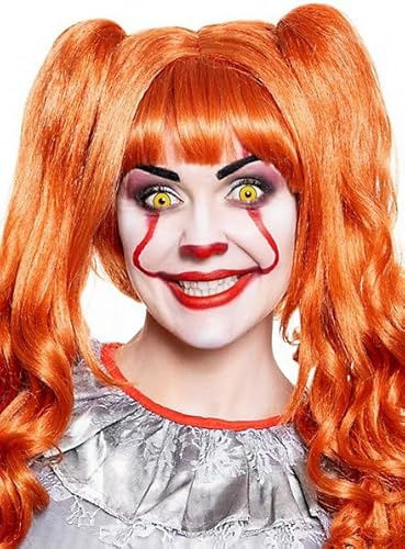 Hochwertiges Halloween Make-up Set - It-Clown-Girl & -Boy - Horrorclown - Schminke Verkleidung - Karneval & Motto-Party