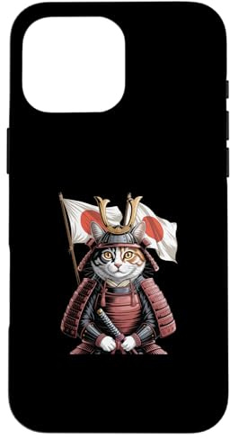 Samurai Warrior Japanese Cat Japan Case for iPhone 16 Pro Max