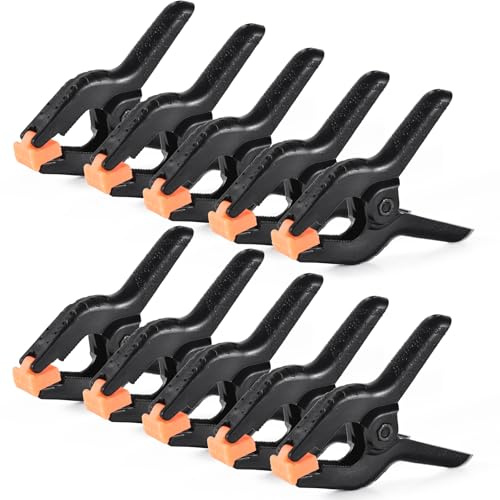 Gcirn 10 × Clamps Heavy Duty Spring Clamps Clamps Set Clamps Small clamp 9.5cm Long Photo Cloth clamp Background Fabric Clip Photo Clip (3 Inch)