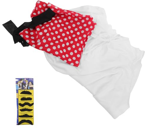 BESPORTBLE Dubai Prinz Herren Kaftan Satz mit Traditionellem Kopfturban und Bart Leichter Arabischer Thobe für Orientalische Cosplay Events und Wüsten Outdoors