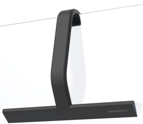 dancemoon JustHang Wider Shower Squeegee with Built-in Hook, 30 cm, Black