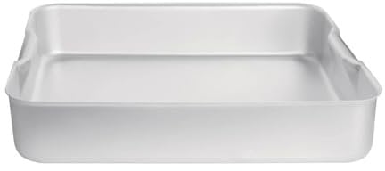 Vogue Deep Roasting Pan Oven Tray 520 mm, Grey, Size: 100(H) x 520(W) x 420(D)mm, Bakeware, Roasting Dish, Even Heat Distribution, Professional & Home Kitchen Use, K414