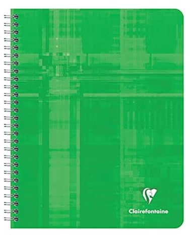 Clairefontaine 884C Collegeblock (16,5 x 21cm, kariert mit Rand, 90 Blatt) 1 Stück farbig sortiert