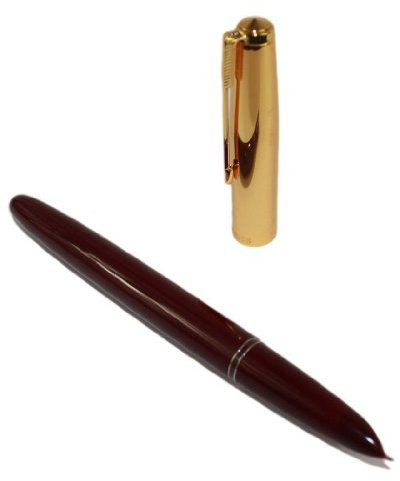 Gullor Extra Light Fountain Pen Golden Cap Red